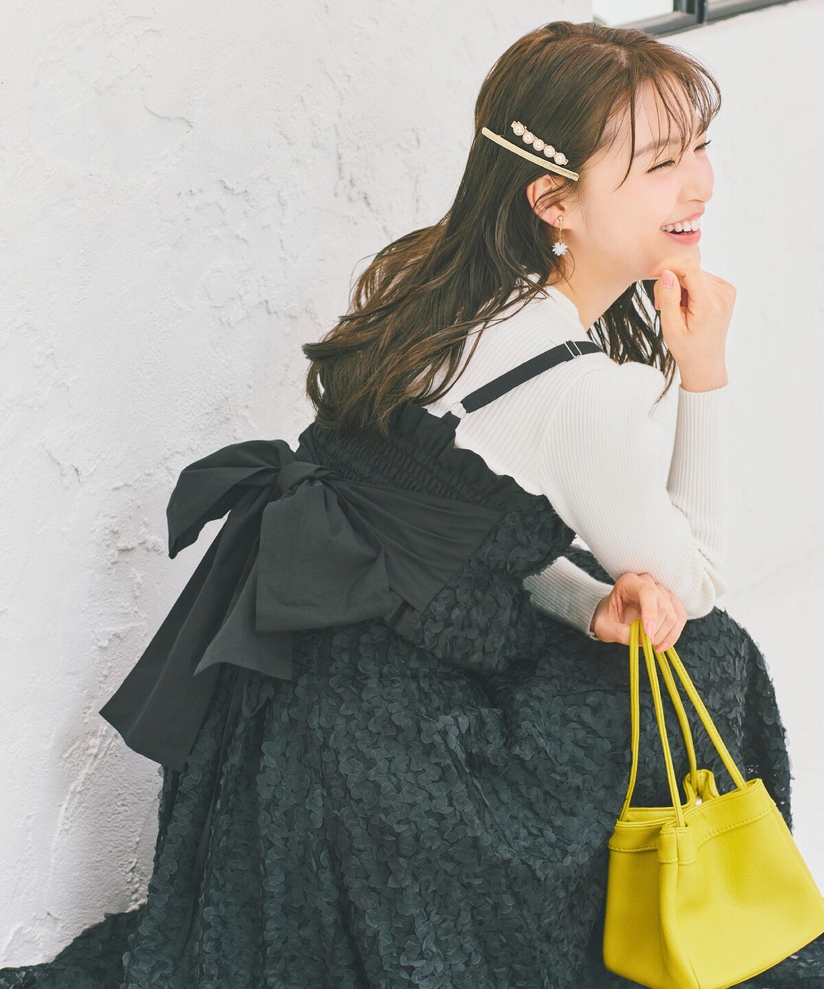 フラワーチュールフレアスカート(F ブラック): WILLSELECTION｜公式  