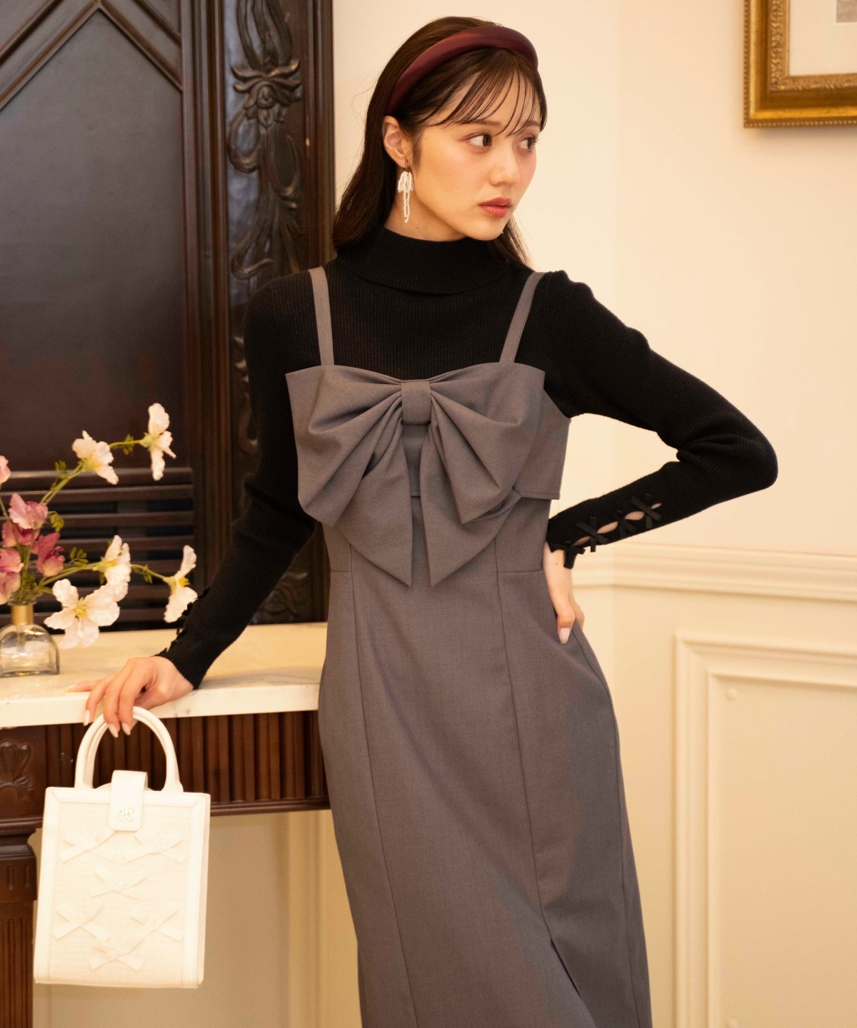 2wayツイードリボンバッグ