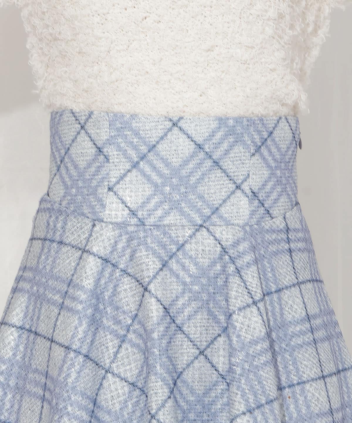 バイヤスチェックサーキュラースカート