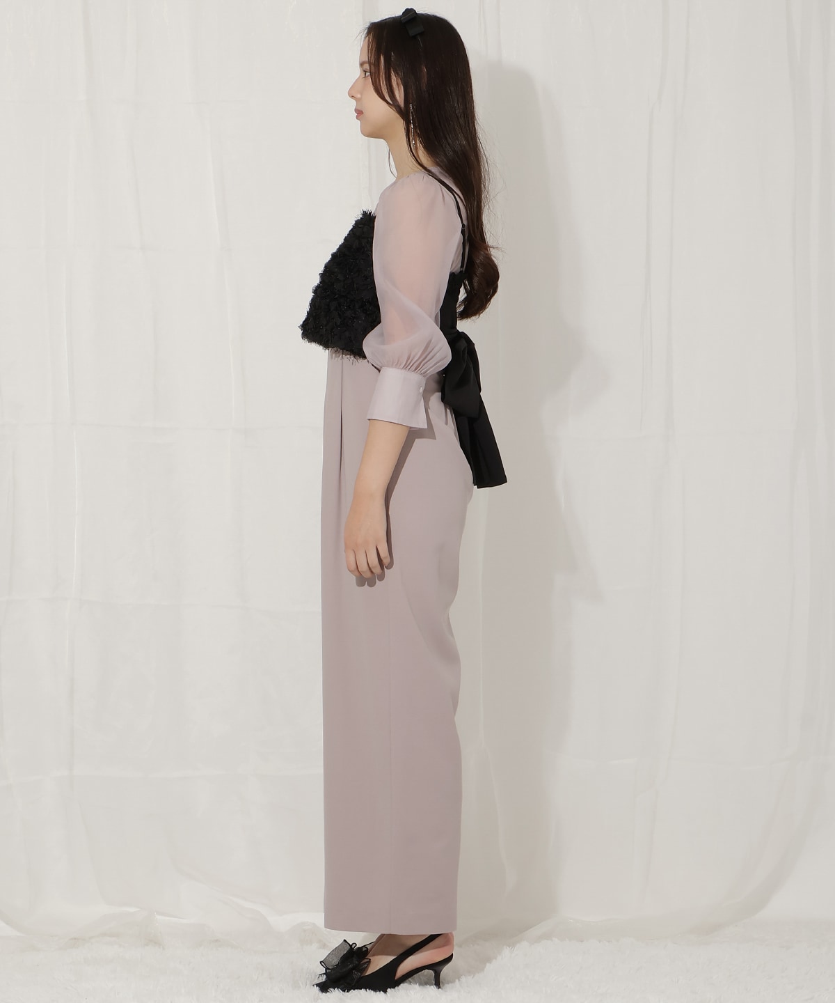 ビスチェ付きオールインワン