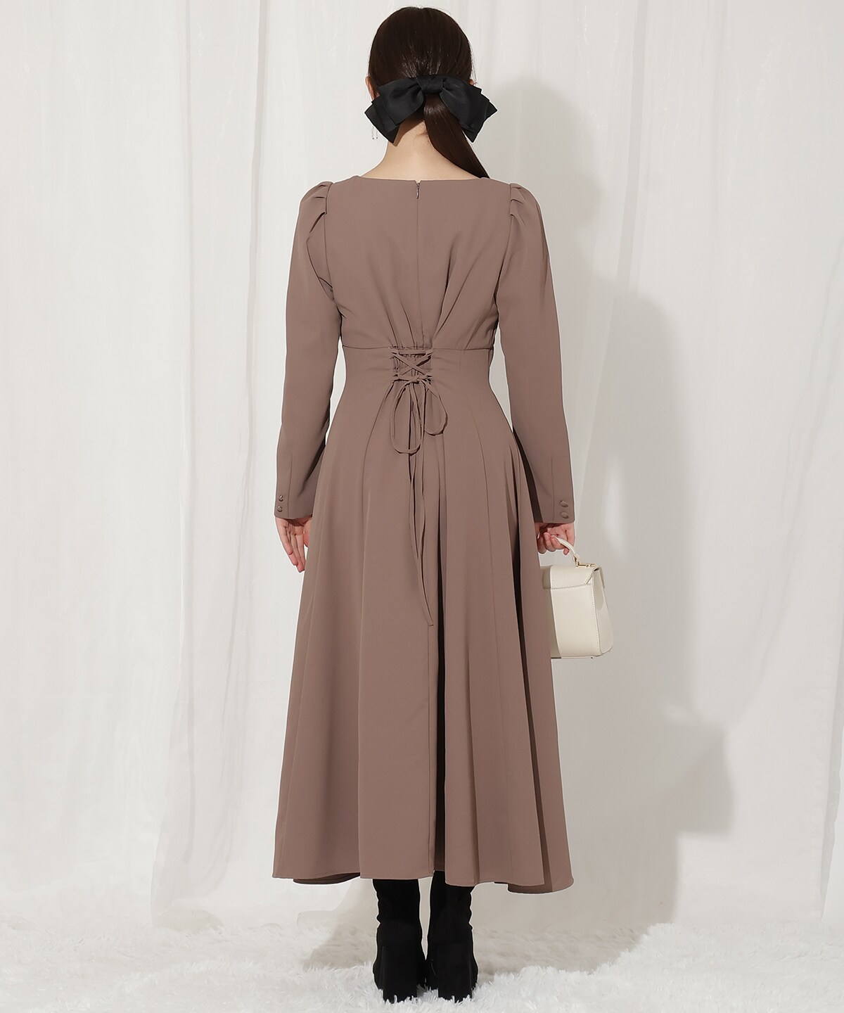 フロントボタンワンピース