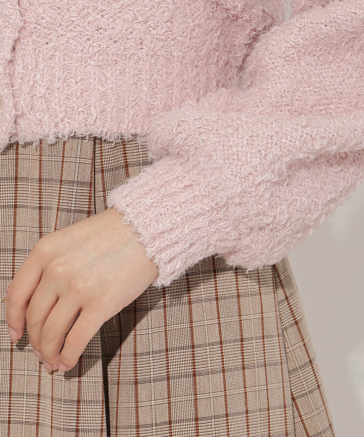 テディヤーンニットカーディガン