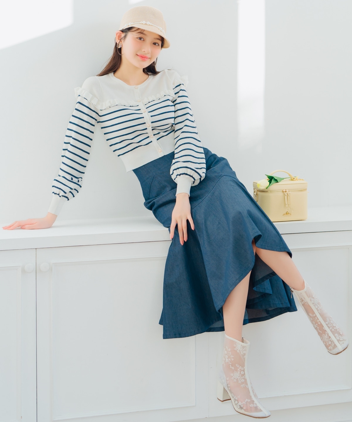 アシメヘムフィッシュテールスカート