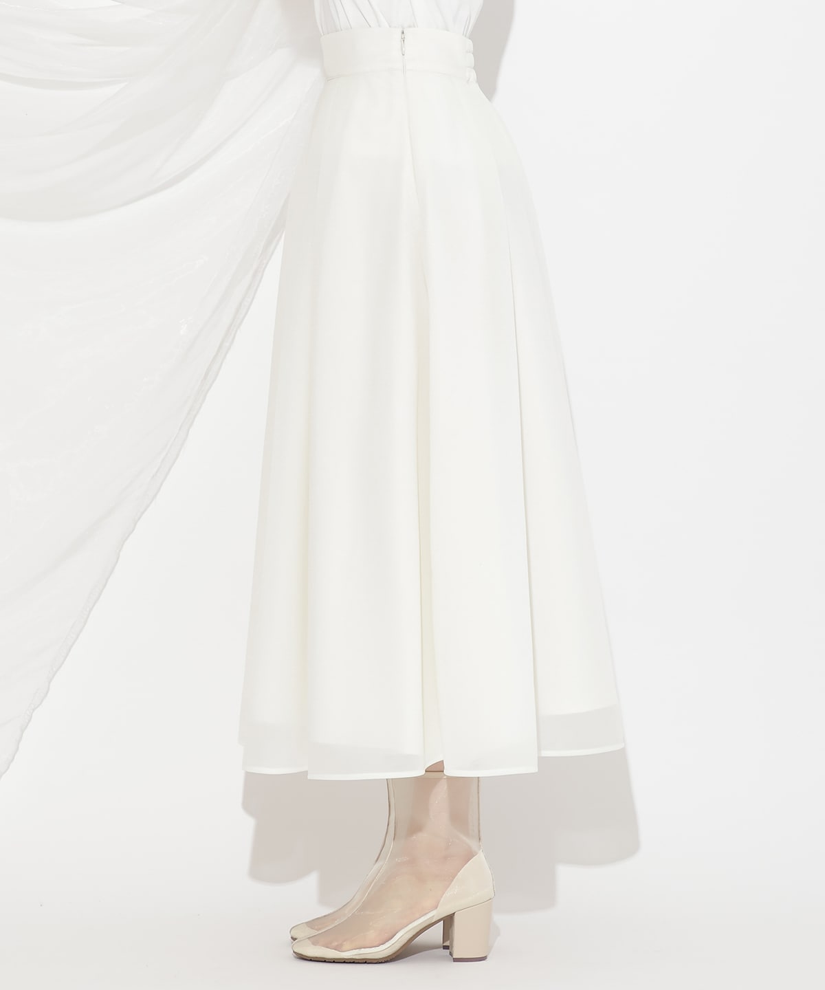 シアーダンボールフレアスカート