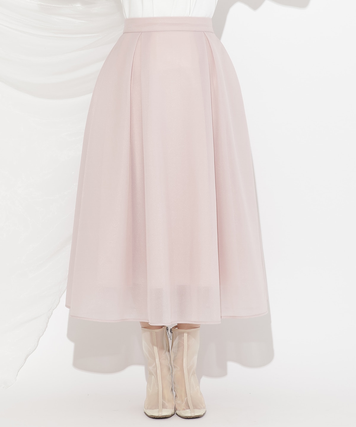 シアーダンボールフレアスカート