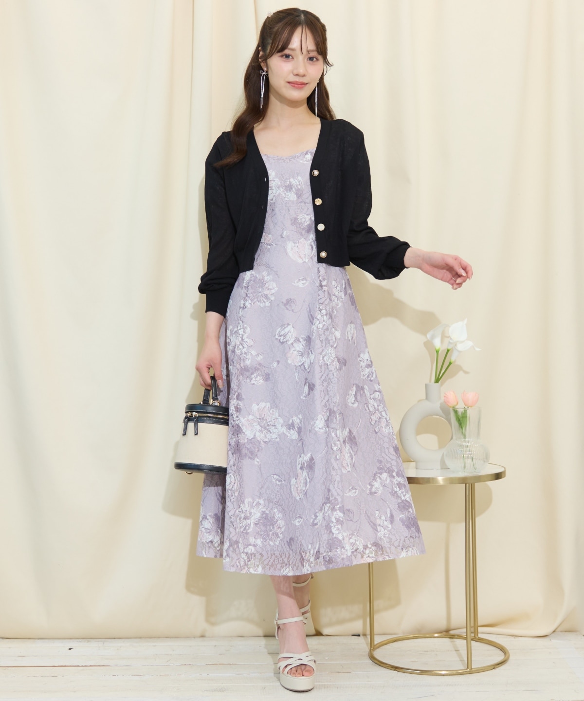 アソートボタンシアーカーディガン