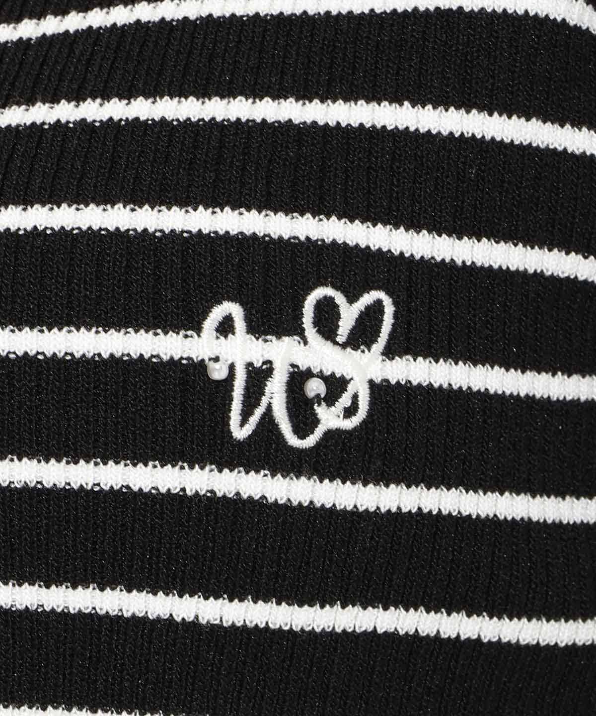 ハートネックニットプルオーバー