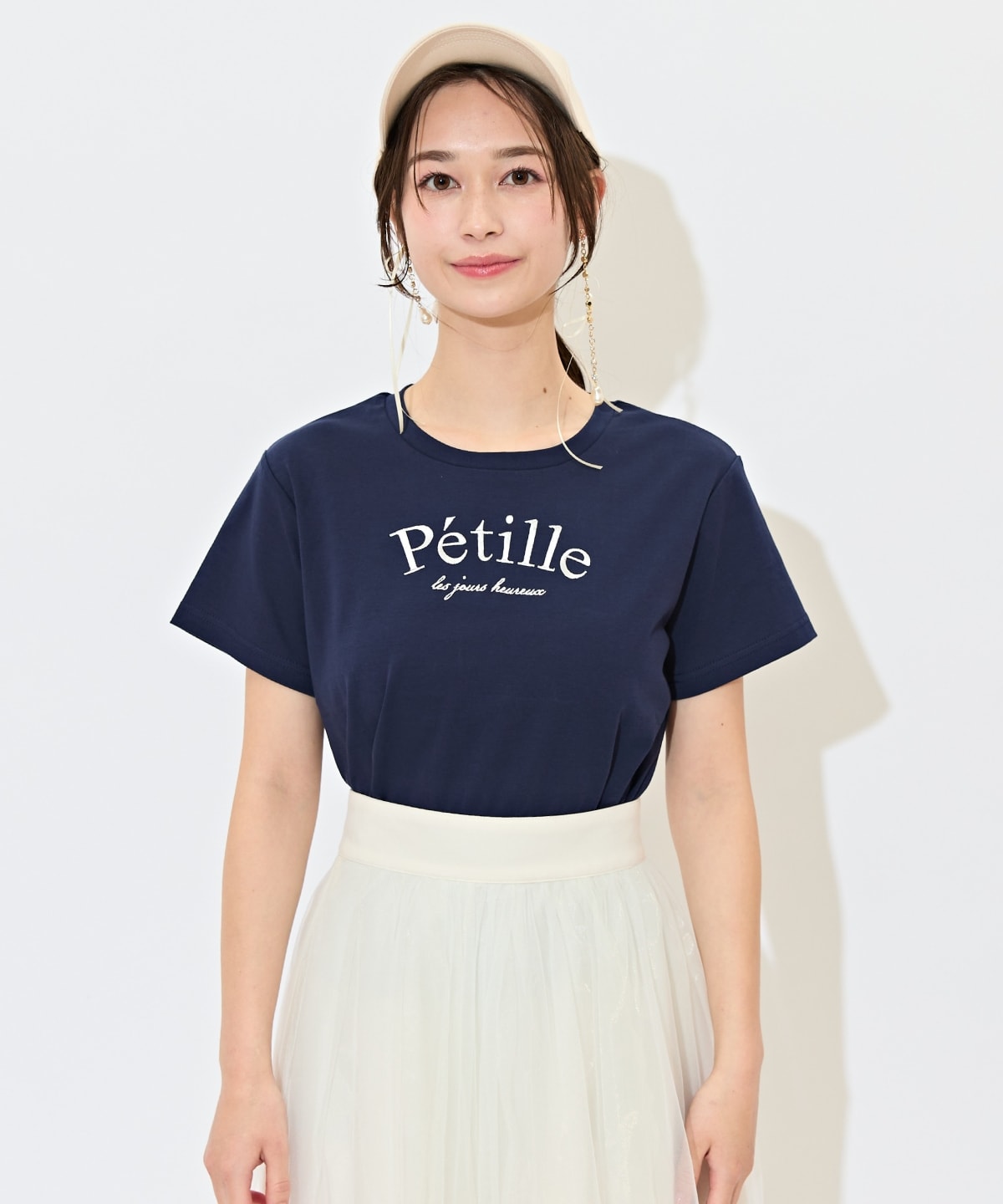 PetilleクルーネックTシャツ