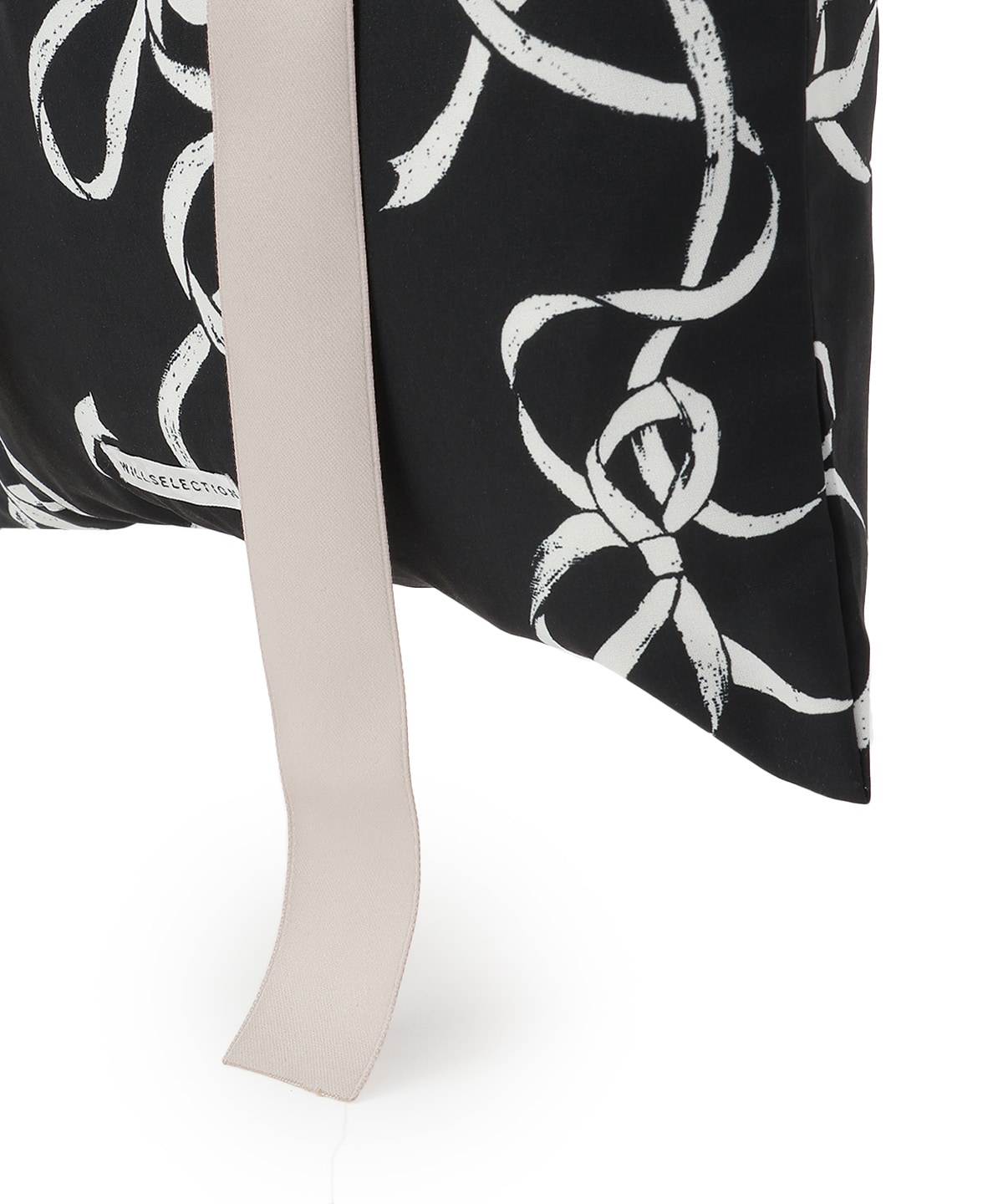 リボンプリントトートバッグ