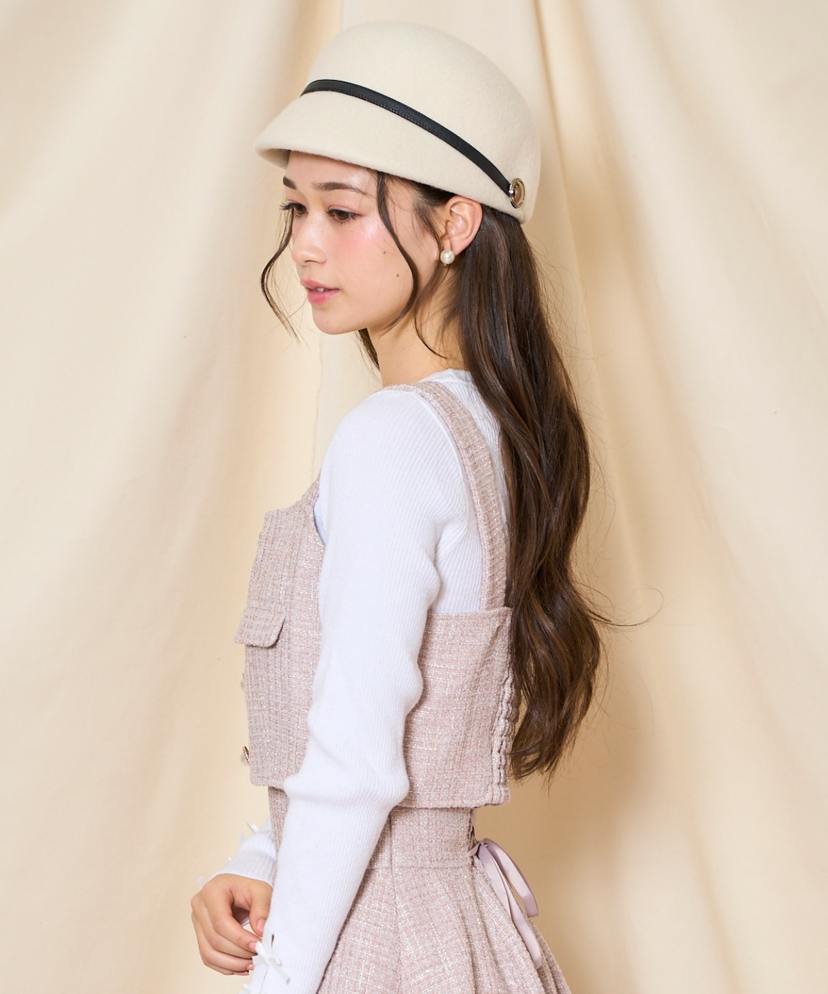 【ツイードセットアップシリーズ】ツイードビスチェ