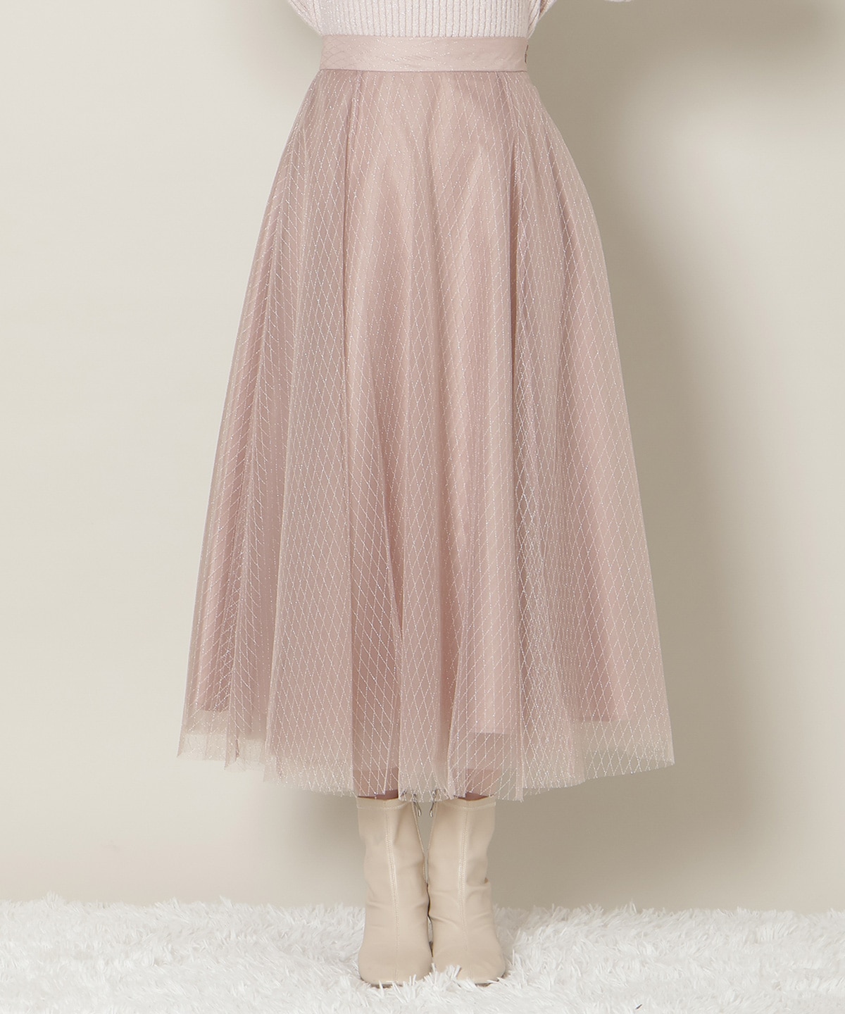 【12/5(fri)10時発売】ラメチュールボリュームスカート