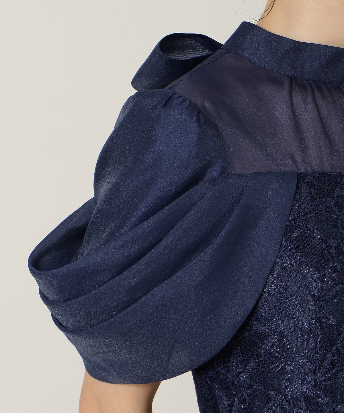 【再入荷予約受付中】シアーベールレースワンピース