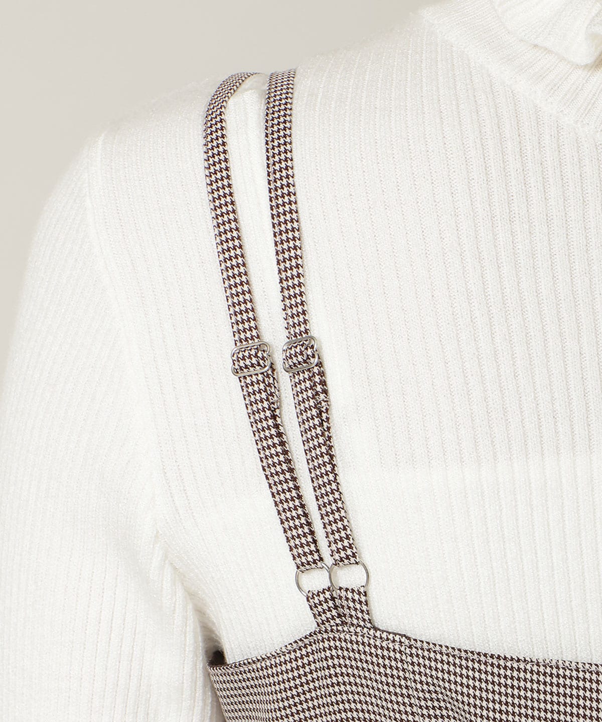 ダブルストラップアシンメトリーワンピース