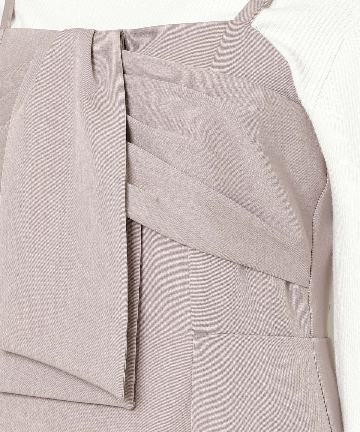 リボンデザインIラインワンピース