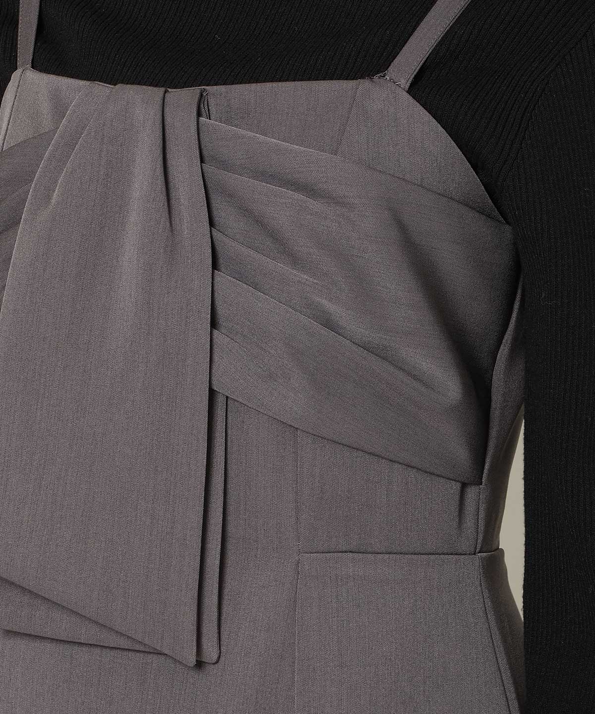 リボンデザインIラインワンピース