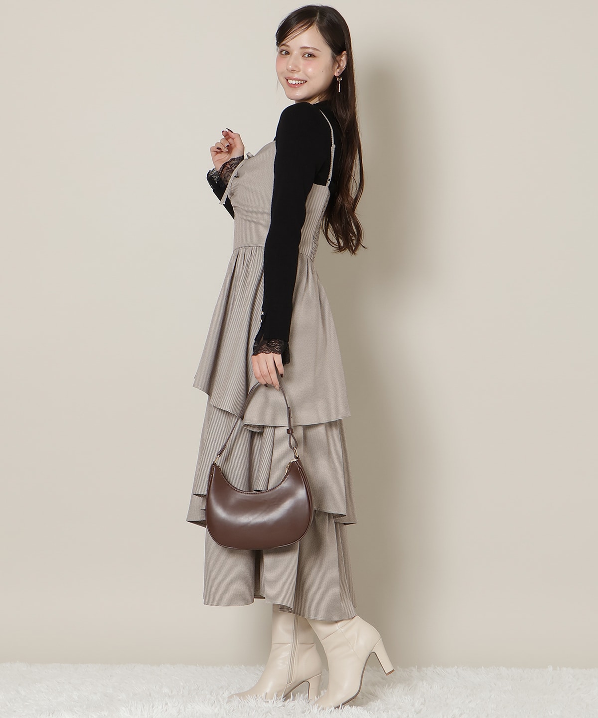 【New Year's Item】ティアードキャミワンピース