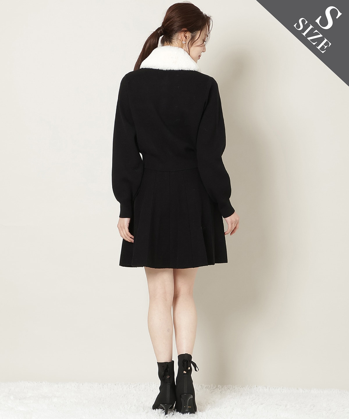 【11/21(fri)10時発売】ファーティペット付きニットSETUP