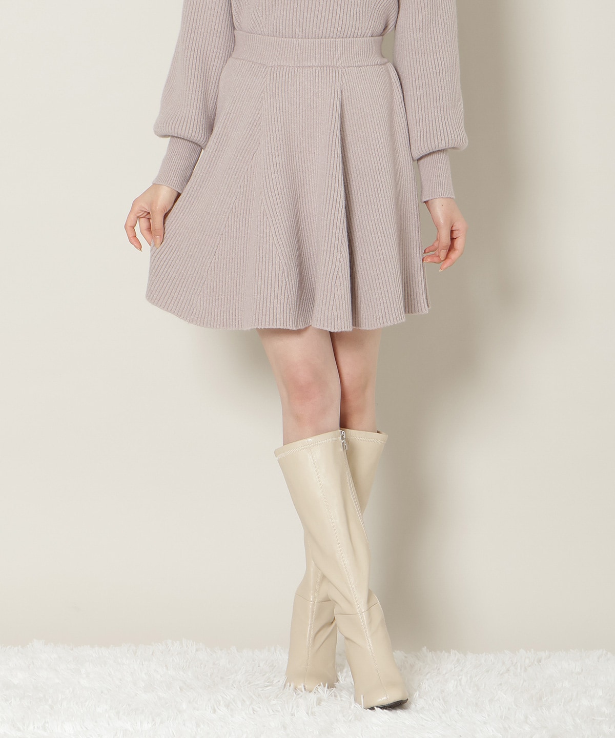 【12/5(fri)10時発売】オフタートル×スカートニットSETUP