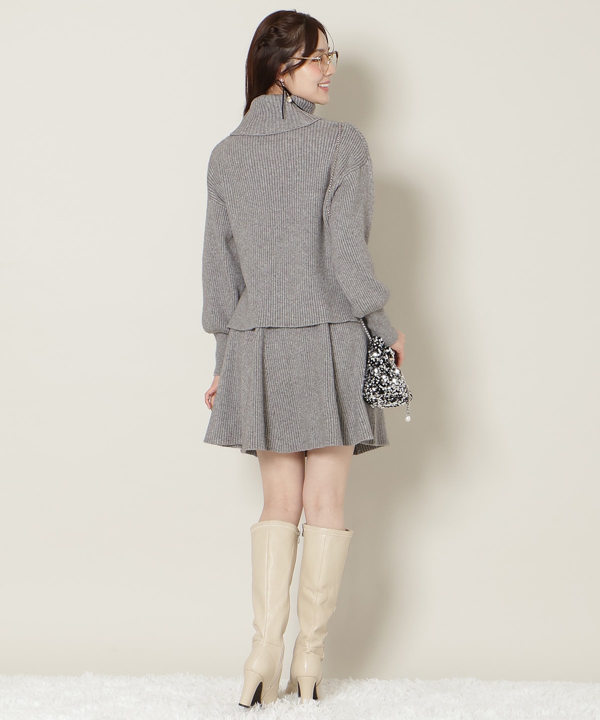 【12/5(fri)10時発売】オフタートル×スカートニットSETUP