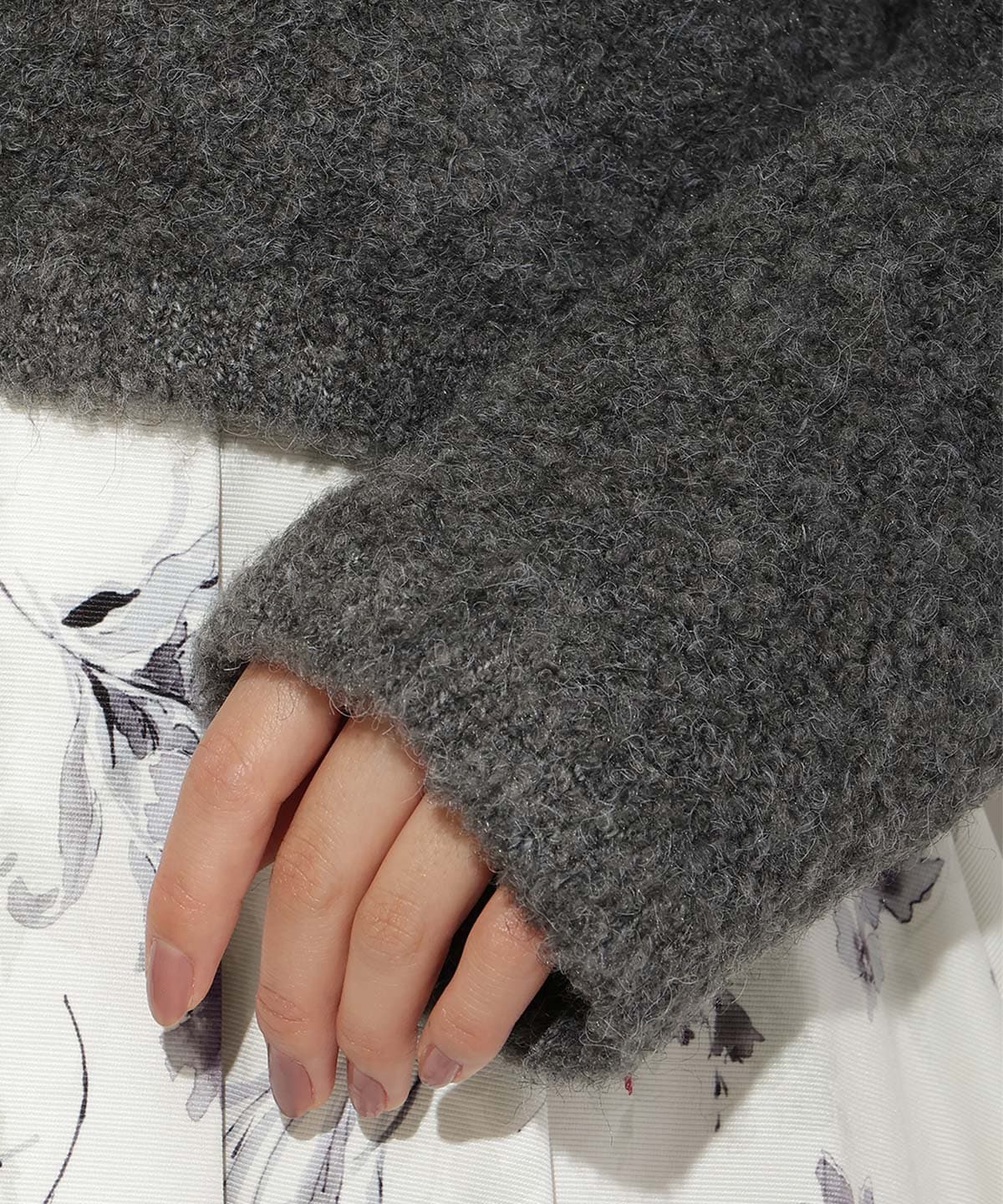 ループヤーンニットジャケット