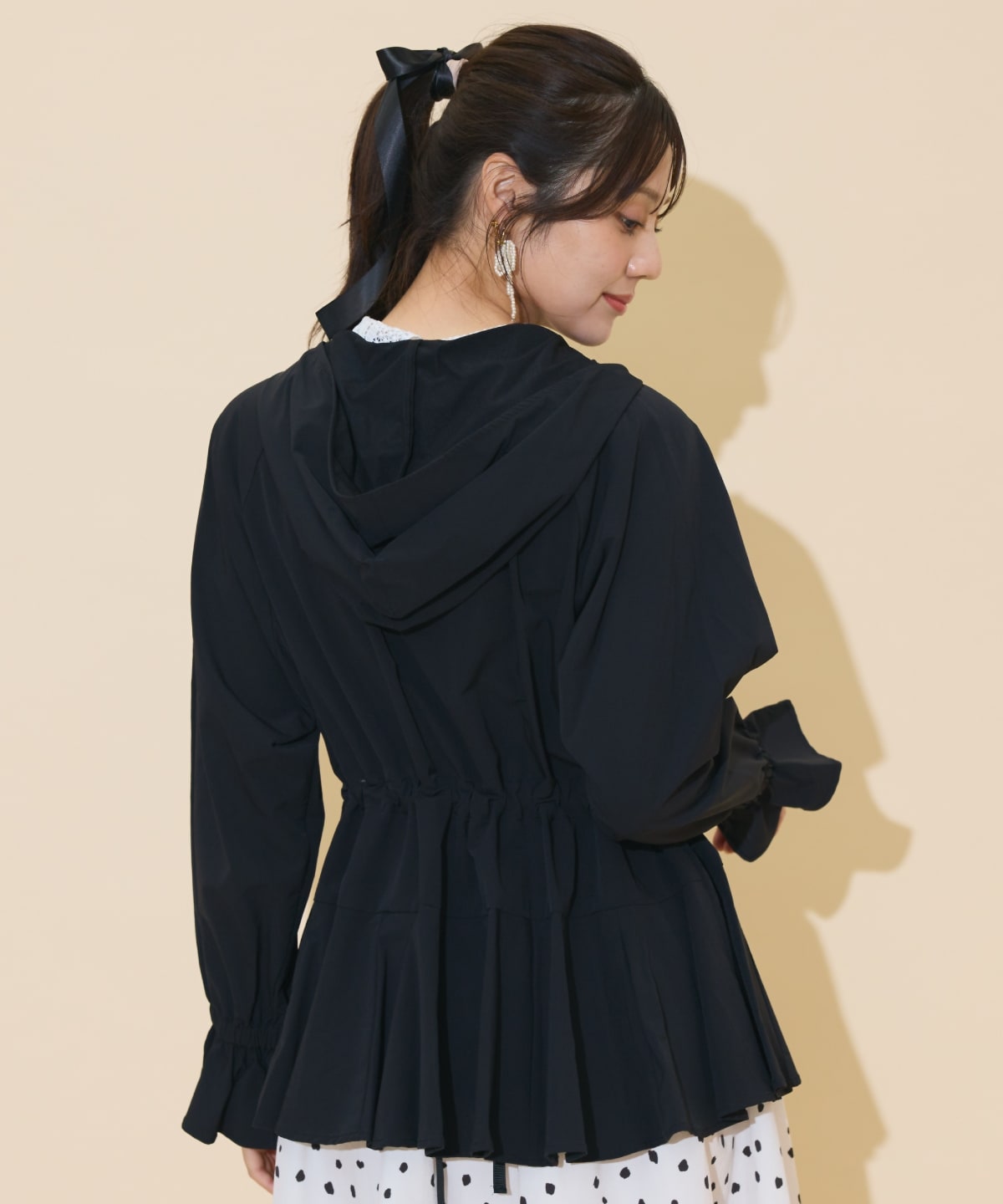 UVカットペプラムブルゾン