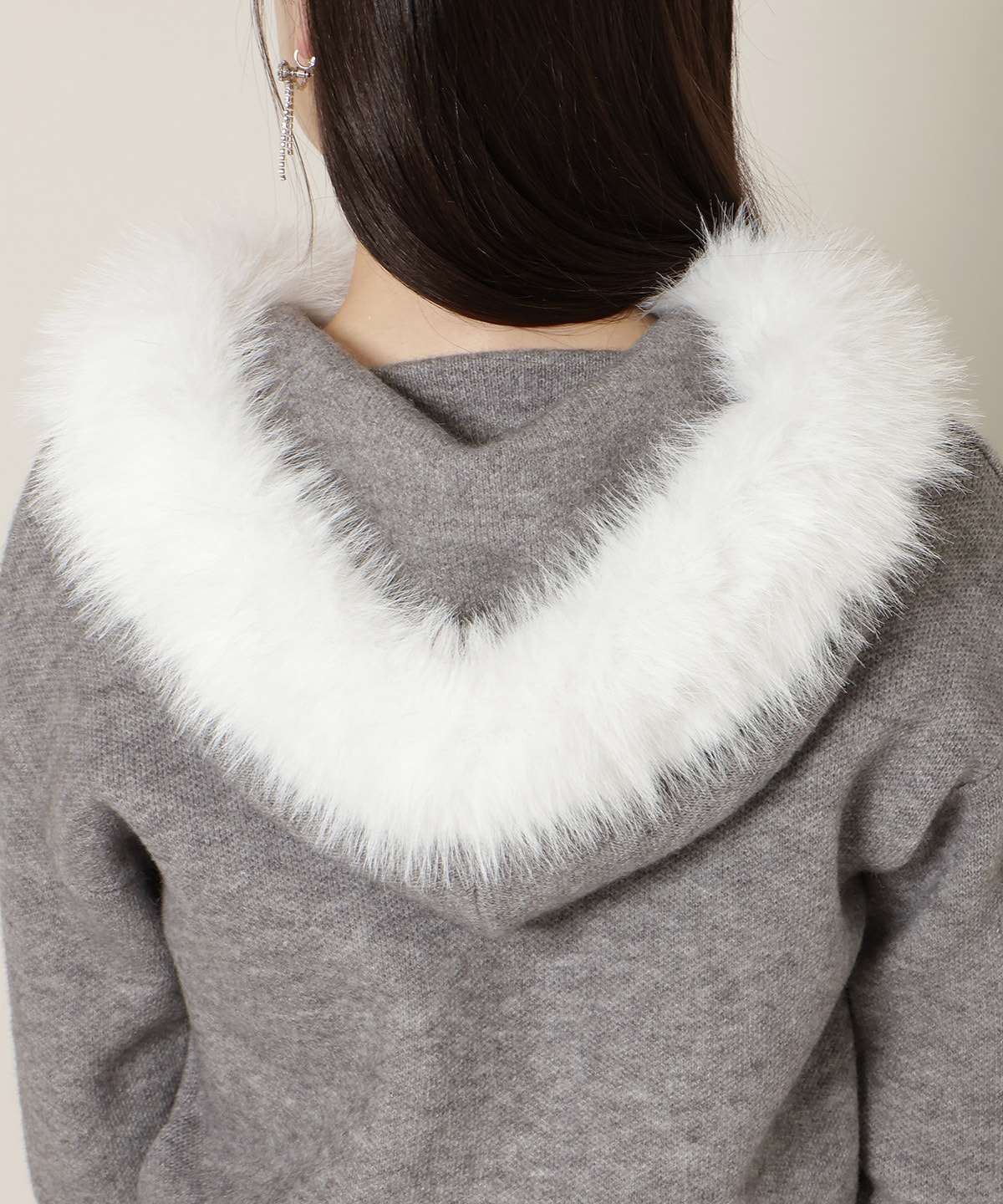 【1/1(thu)10時発売 New Year's Item】フードファーニットパーカー