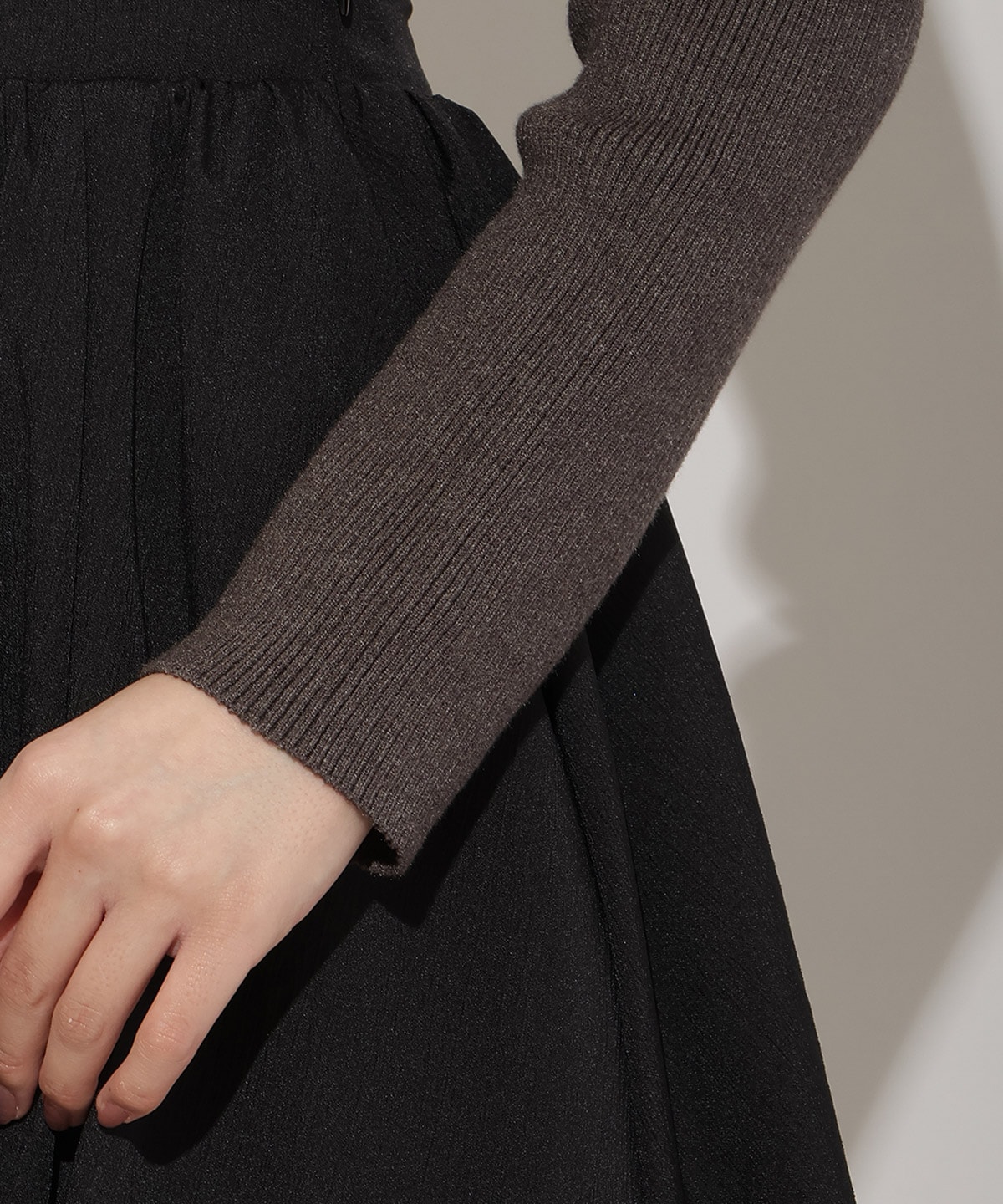 シアーリボンニット