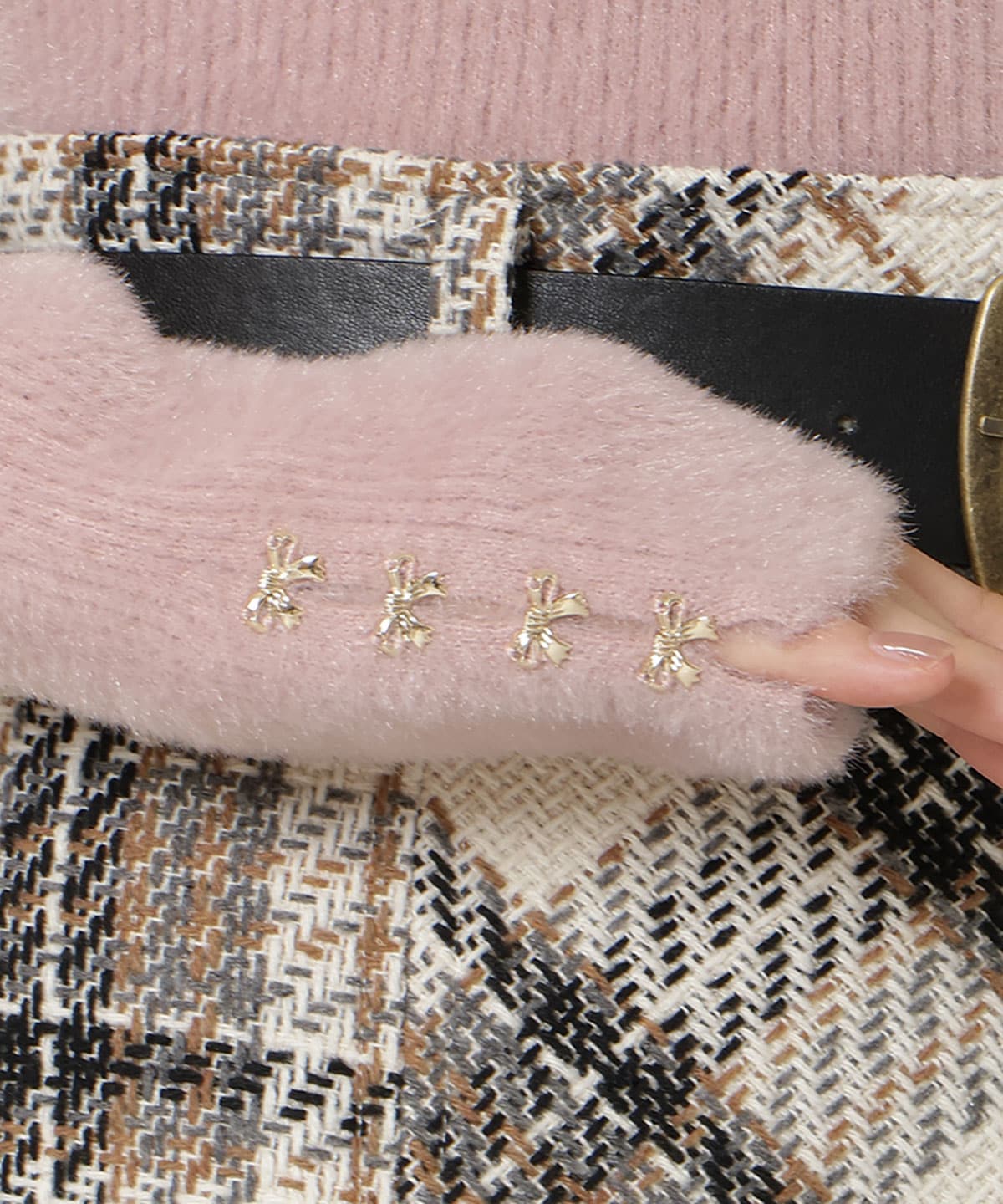 FOXライクヤーンタートルネックプルオーバー