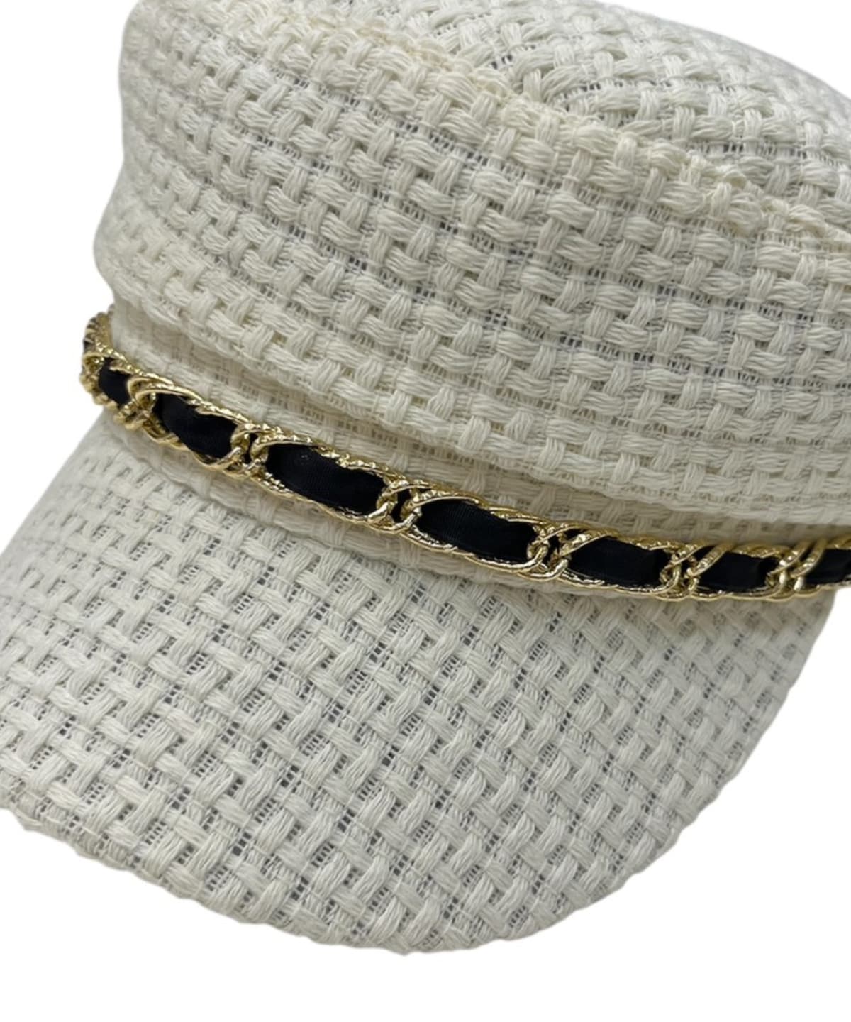 ゴールドチェーンキャスケット