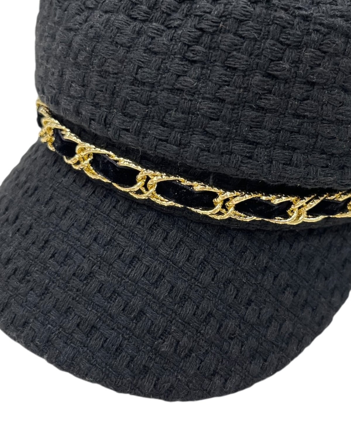 ゴールドチェーンキャスケット