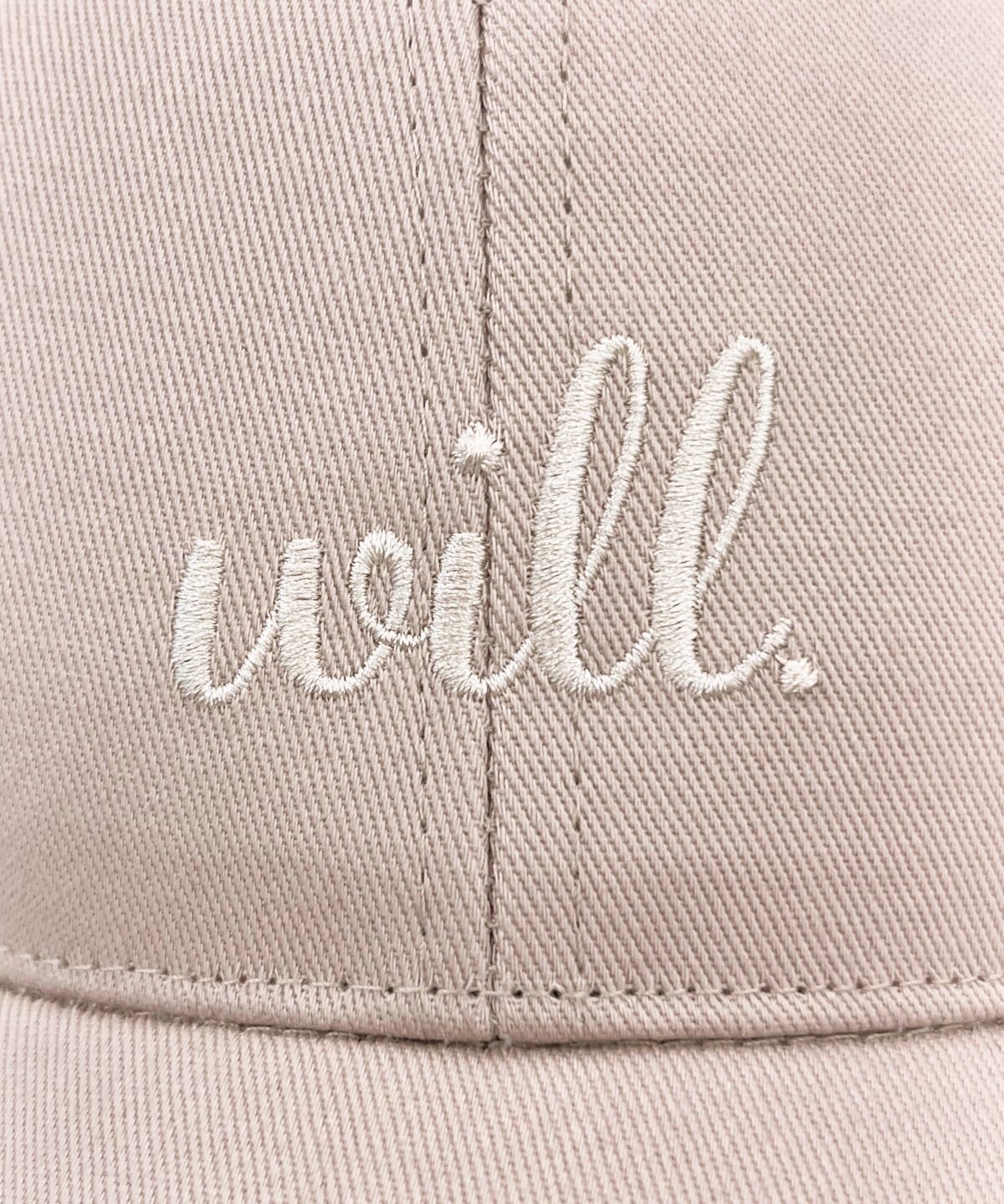 ロゴ刺繍キャップ