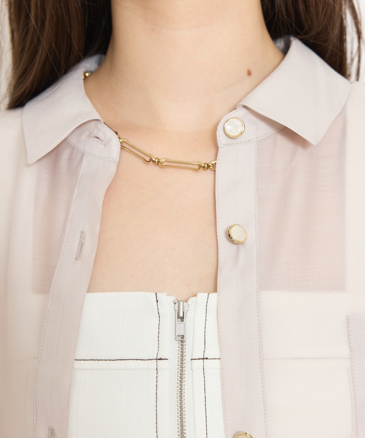 エアリーシアーシャツ