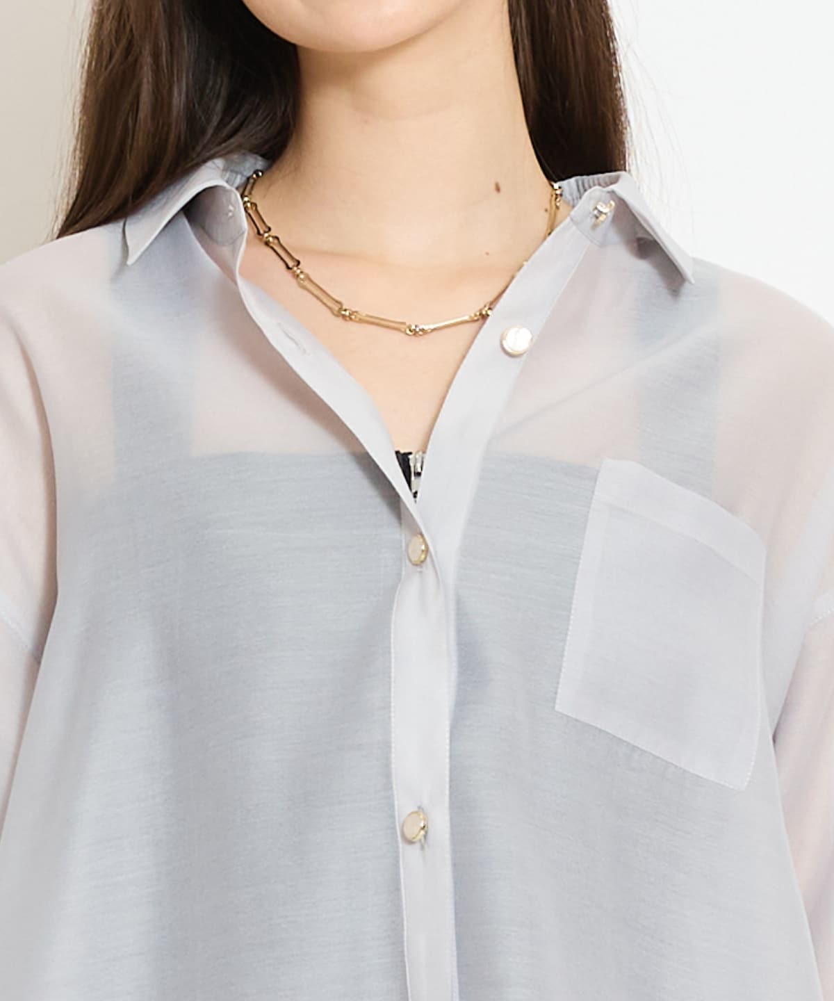 エアリーシアーシャツ