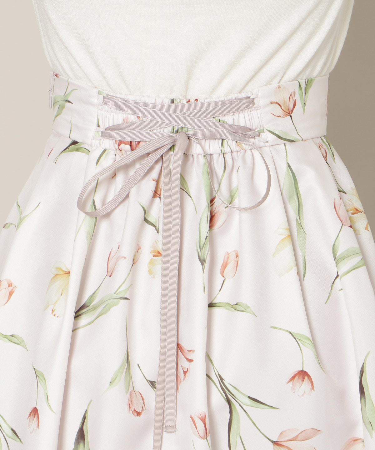 【1/14(wed)18時先行予約開始 】チューリッププリントタックフレアスカート