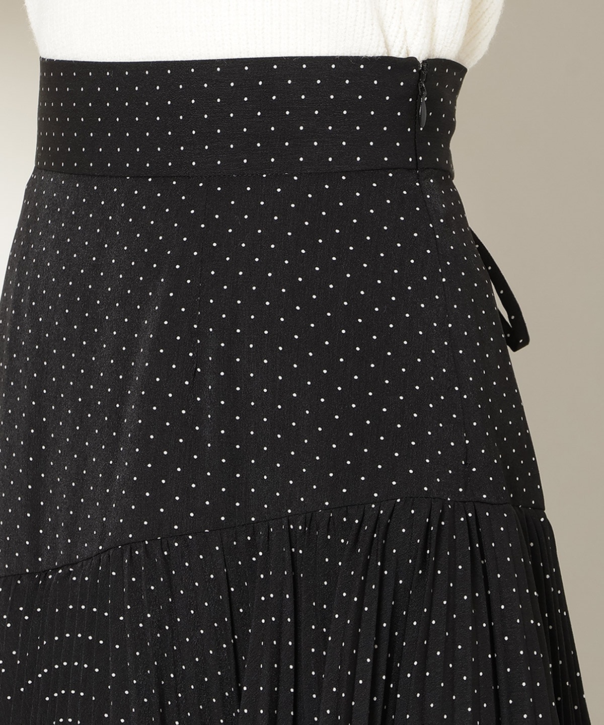 プリーツシフォンティアードスカート