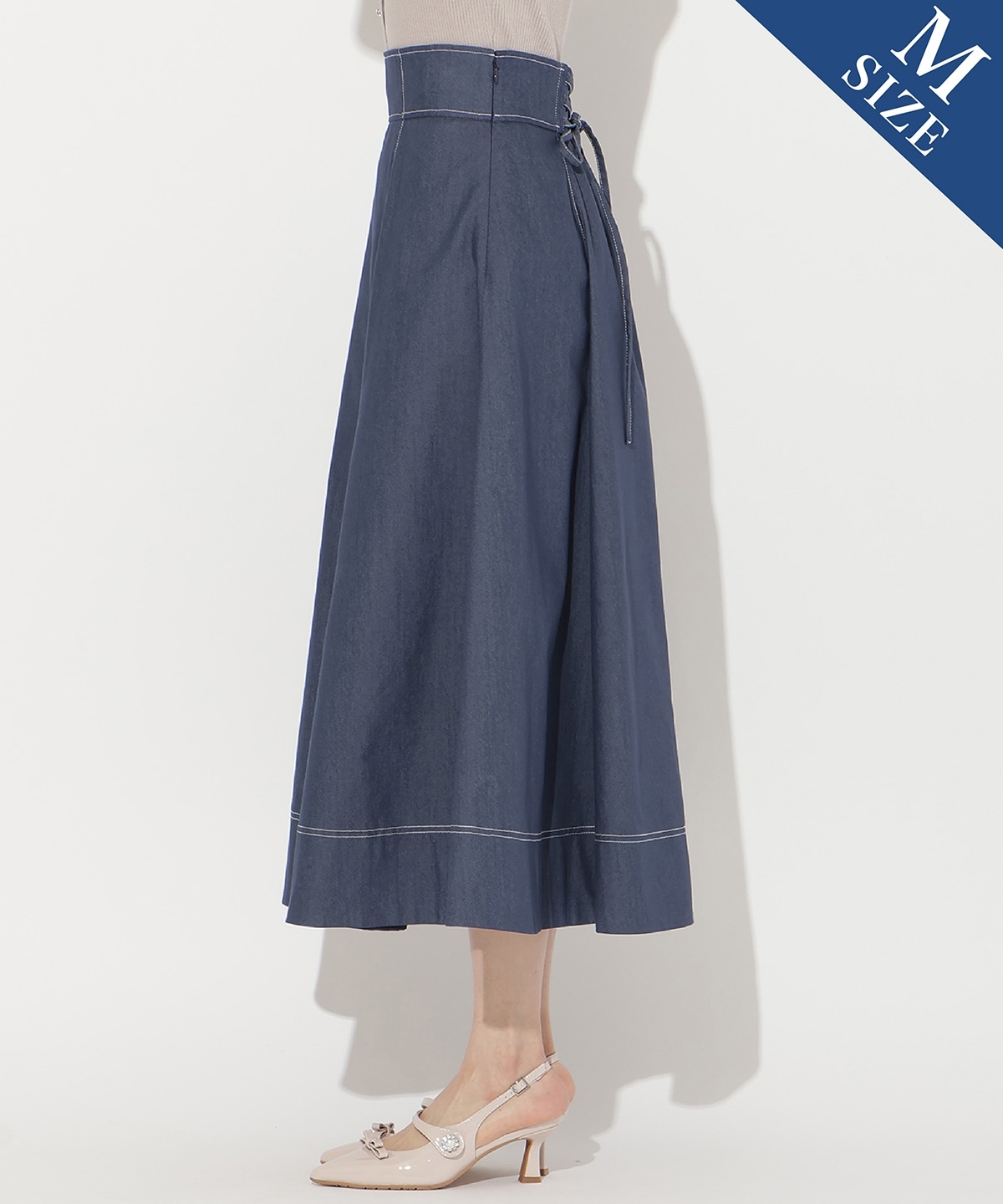 【3/19(thu)10時発売】ライトデニムフレアスカート