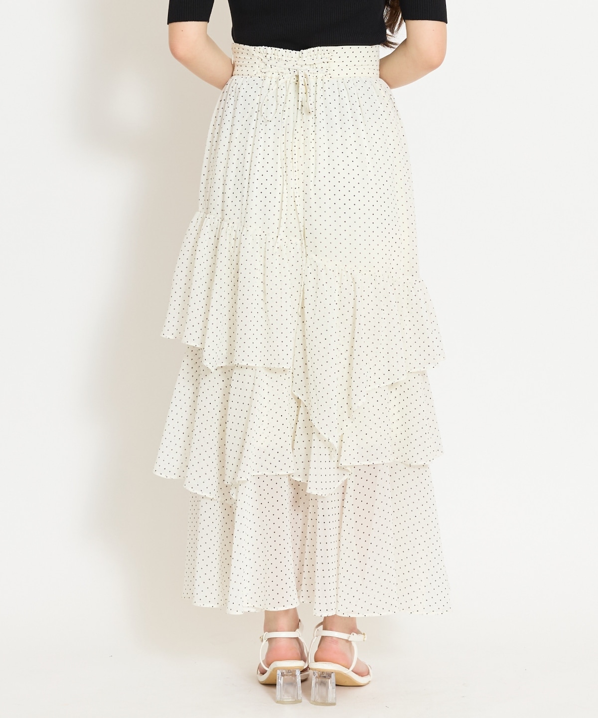 アシメティアードスカート