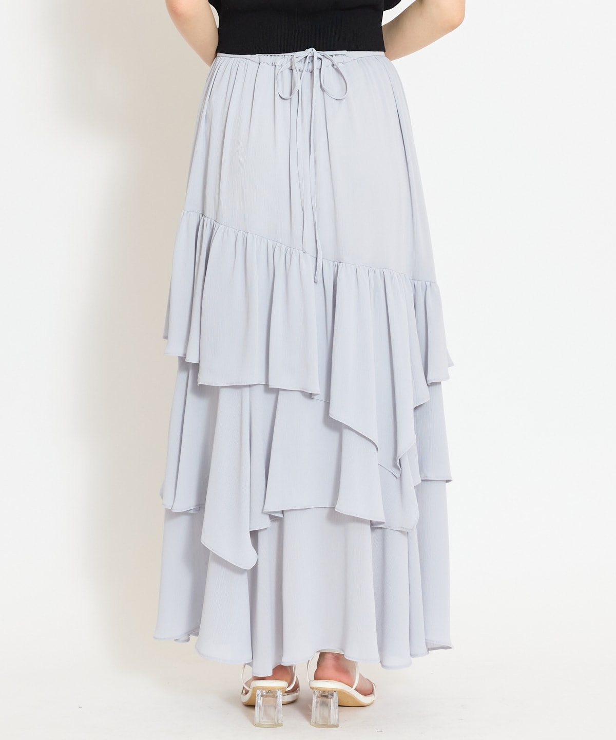 アシメティアードスカート