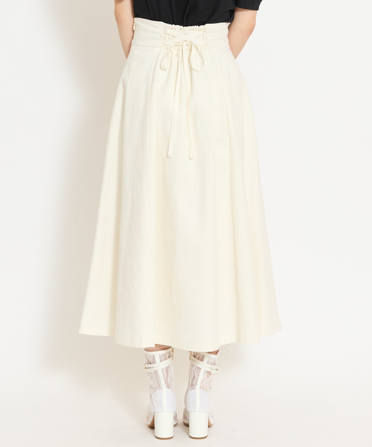 【セットアップ対応】デニムフレアスカート