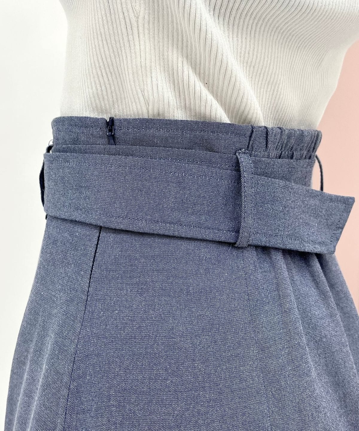 ベルト付きハンカチヘムスカート