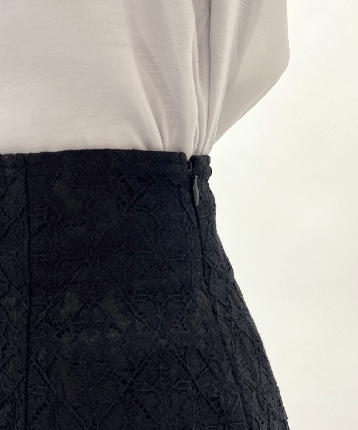 アシメティアードレーススカート