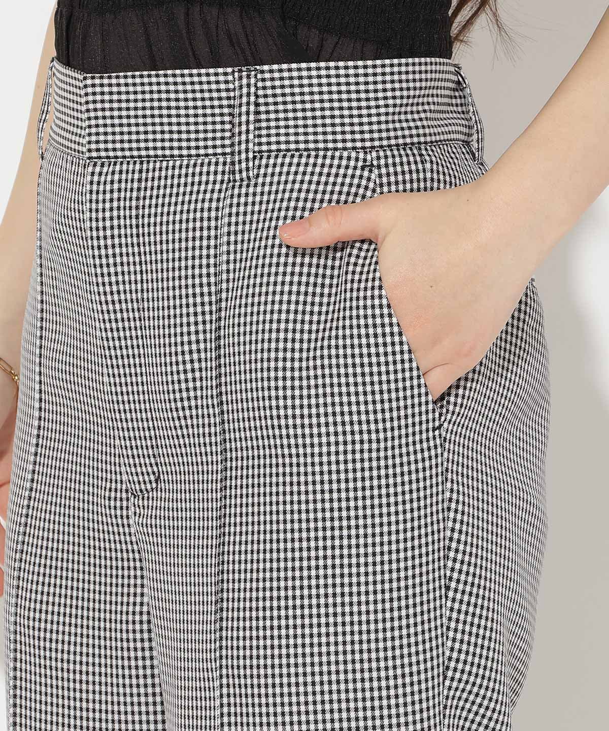 サイドリボンクロップドパンツ