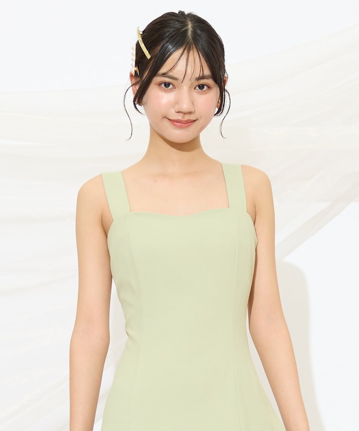 バックレースアップワンピース