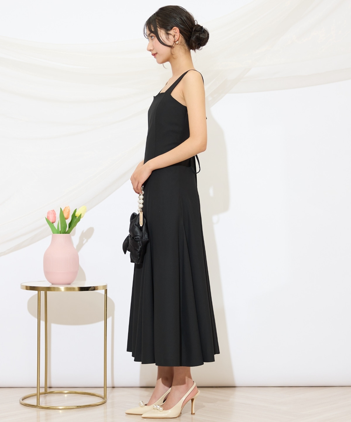 バックレースアップワンピース