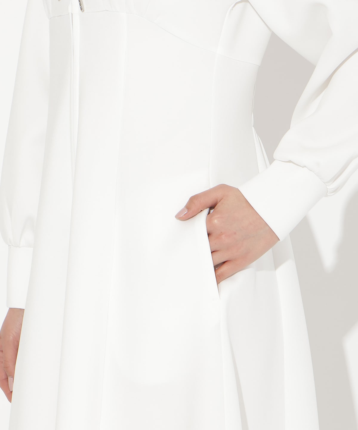 【2/27(fri)20時発売】ハイウエスト切替パーカーワンピース