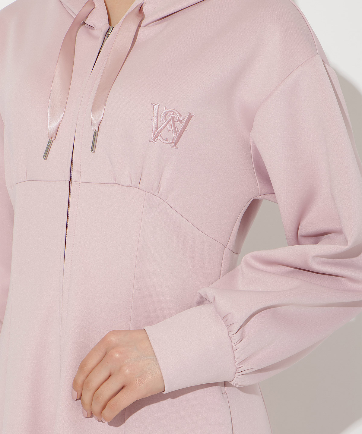 【2/27(fri)20時発売】ハイウエスト切替パーカーワンピース