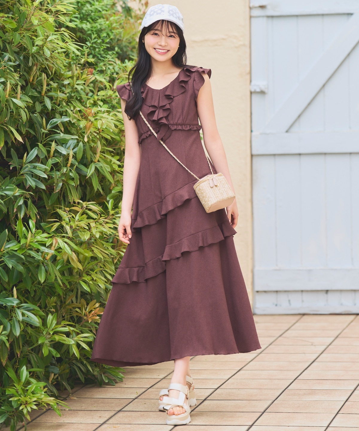 【6/11(thu)10時発売】ラッフルフリルティアードワンピース