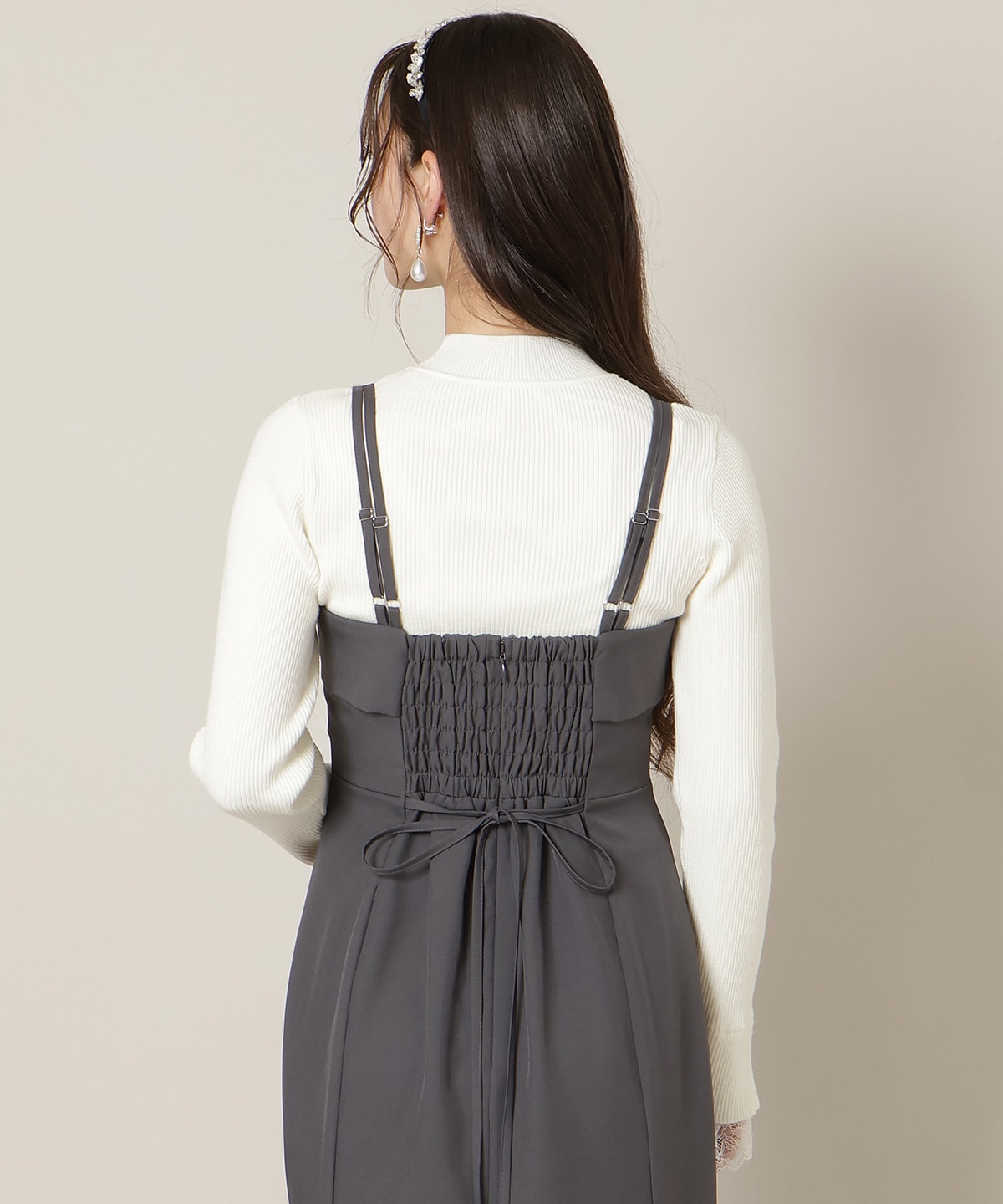 フロントスリットマーメイドワンピース