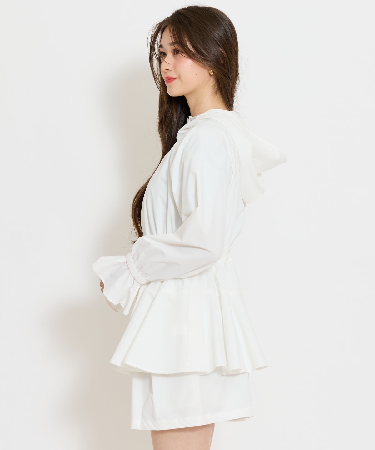 【セットアップ対応】UVカットペプラムブルゾン