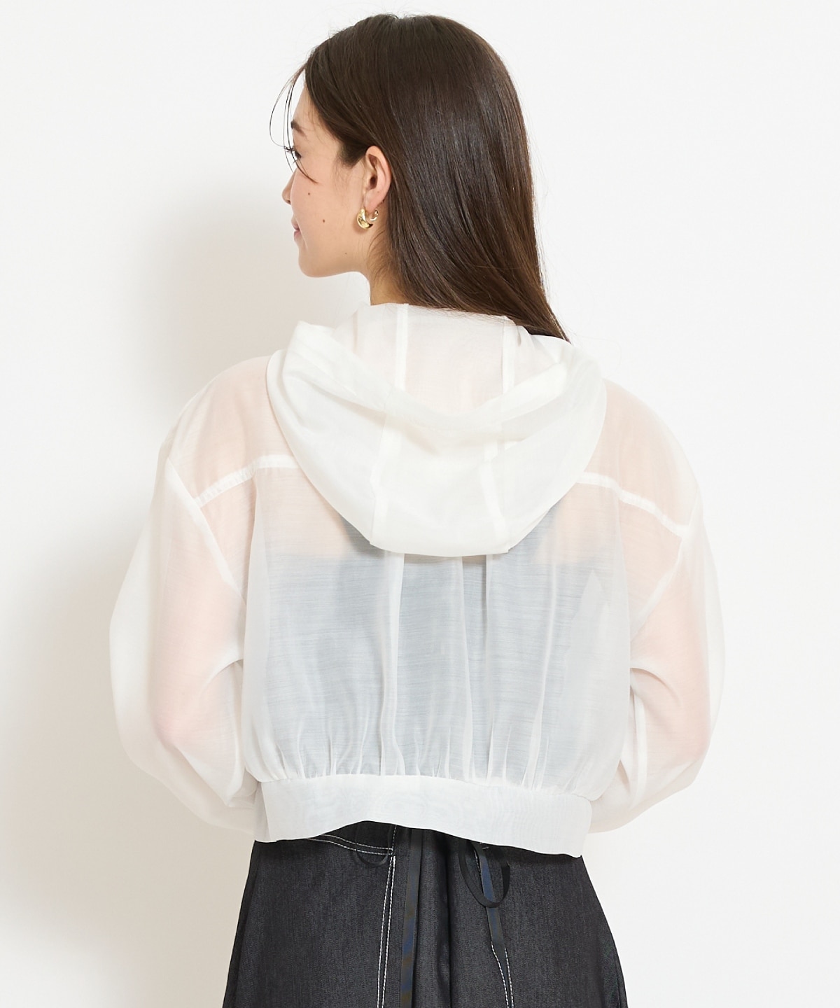 シアーフードブルゾン